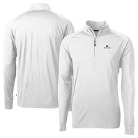 Men's Cutter & Buck Notre Dame Fighting Irish Adapt Eco Knit Quarter-Zip Pullover Jacket