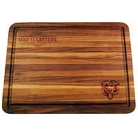 Chicago Bears Large Acacia Personalized Cutting & Serving Board