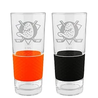 Anaheim Ducks 22oz. Logo Score Pint Glass Two-Piece Set
