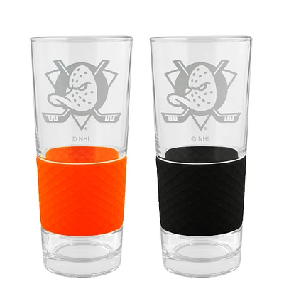 Anaheim Ducks 22oz. Logo Score Pint Glass Two-Piece Set