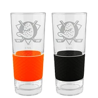 Anaheim Ducks 22oz. Logo Score Pint Glass Two-Piece Set