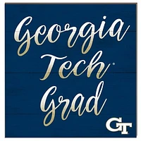 Georgia Tech Yellow Jackets 10'' x 10'' Grad Plaque