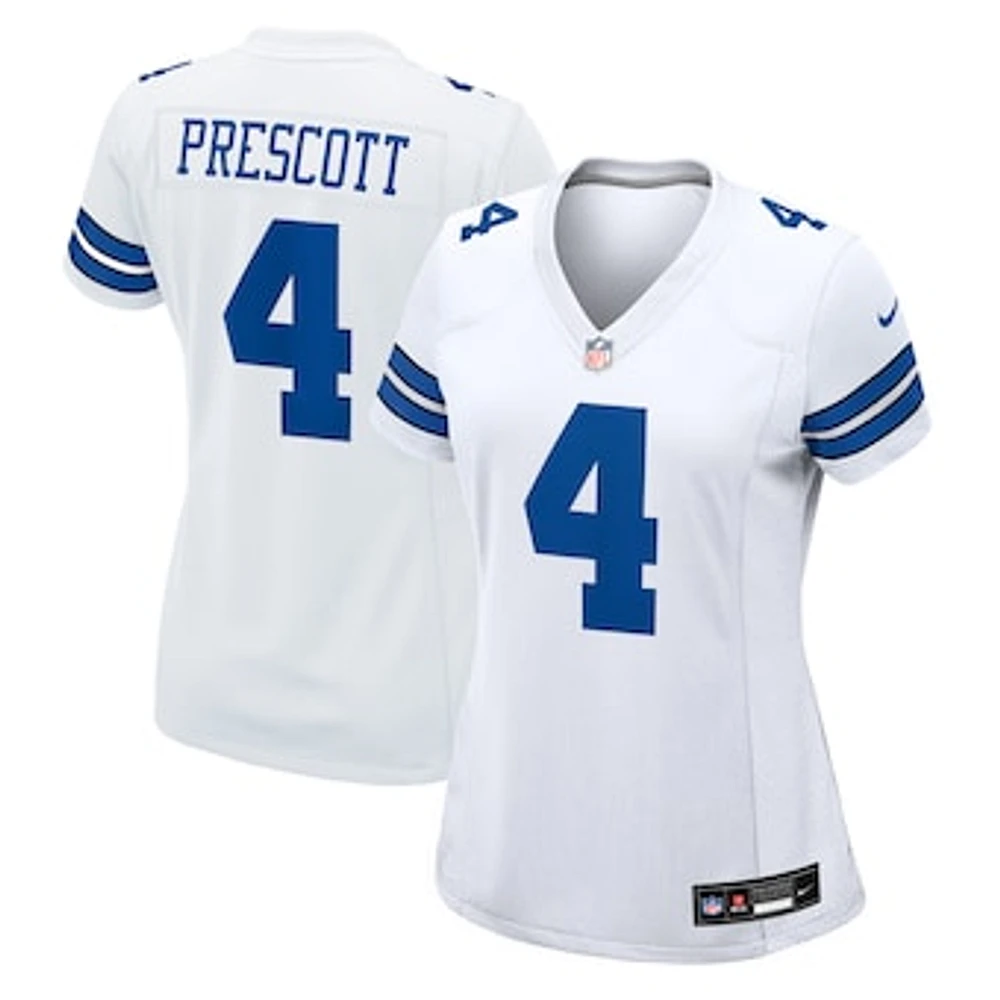 Women's Nike Dak Prescott White Dallas Cowboys Team Game Jersey