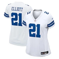 Women's Nike Ezekiel Elliott White Dallas Cowboys Team Game Jersey