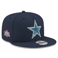 Men's New Era Navy Dallas Cowboys Super Bowl XXVII Patch Up 9FIFTY Snapback Hat