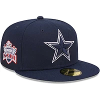 Men's New Era Navy Dallas Cowboys Patch Up 59FIFTY Fitted Hat