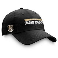 Men's Fanatics Black Vegas Golden Knights Authentic Pro Rink Adjustable Hat