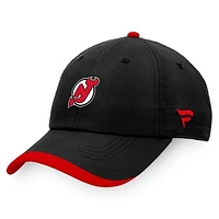 Men's Fanatics Black New Jersey Devils Authentic Pro Rink Pinnacle Adjustable Hat