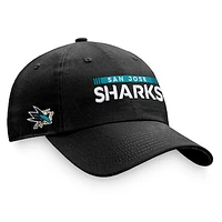 Men's Fanatics Black San Jose Sharks Authentic Pro Rink Adjustable Hat