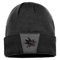 Men's Fanatics Black San Jose Sharks Authentic Pro Road Cuffed Knit Hat