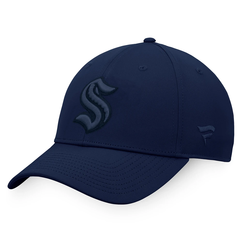 Men's Fanatics Deep Sea Blue Seattle Kraken Authentic Pro Road Snapback Hat