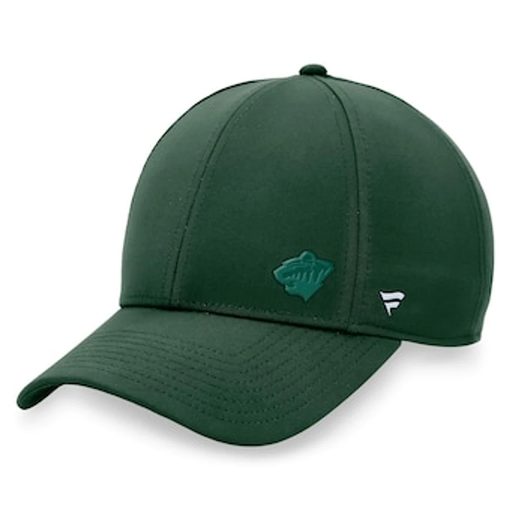 Women's Fanatics Green Minnesota Wild Authentic Pro Road Structured Adjustable Hat