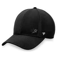 Women's Fanatics Black San Jose Sharks Authentic Pro Road Structured Adjustable Hat