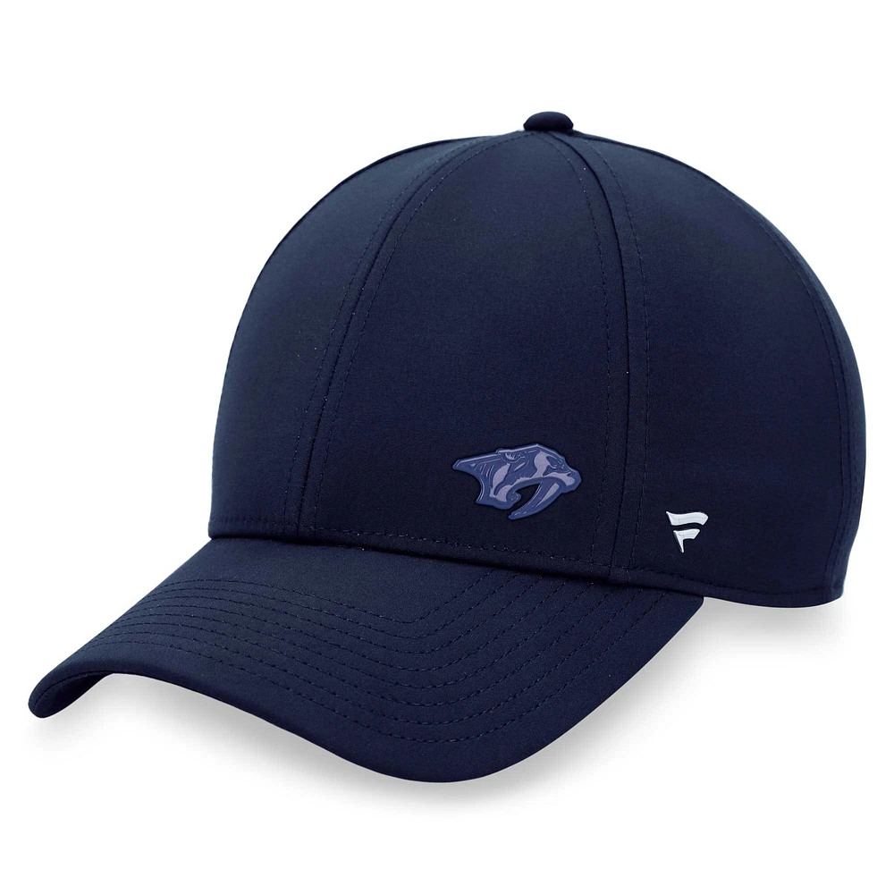 Women's Fanatics Navy Nashville Predators Authentic Pro Road Structured Adjustable Hat