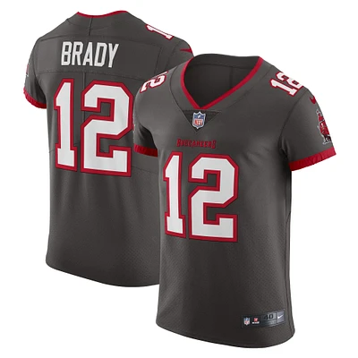 Men's Nike Tom Brady Pewter Tampa Bay Buccaneers Alternate Vapor Elite Jersey