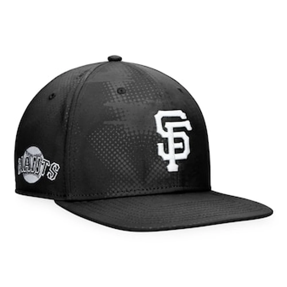 Men's Fanatics Black San Francisco Giants Iconic Tonal Camo Snapback Hat