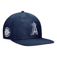 Men's Fanatics Navy Los Angeles Angels Iconic Tonal Camo Snapback Hat