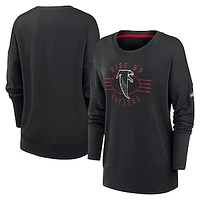 Women's Nike Black Atlanta Falcons Rewind Playback Icon Performance Pullover Sweatshirt