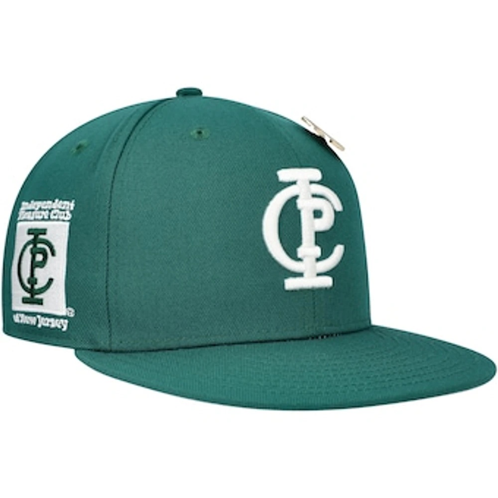 Men's Physical Culture Green Independent Pleasure Club of New Jersey Black Fives Fitted Hat