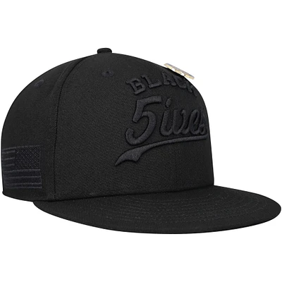 Men's Physical Culture Black Black Fives Fitted Hat