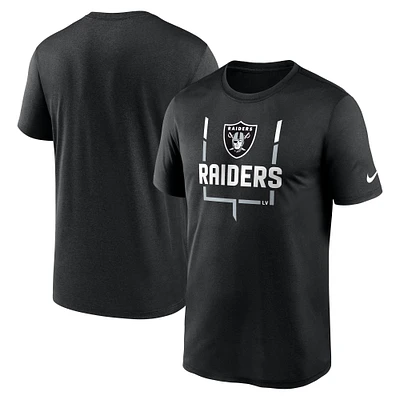 Men's Nike Black Las Vegas Raiders Goalpost Legend Performance T-Shirt