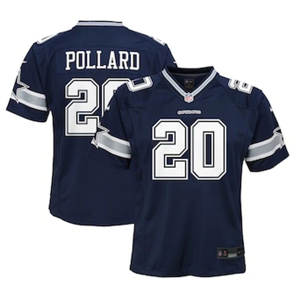 Youth Nike Tony Pollard Navy Dallas Cowboys Game Jersey