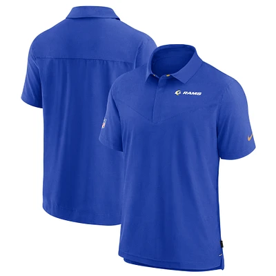 Men's Nike Royal Los Angeles Rams Sideline Lockup Performance Polo