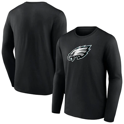 Men's Fanatics Black Philadelphia Eagles Primary Logo Long Sleeve T-Shirt