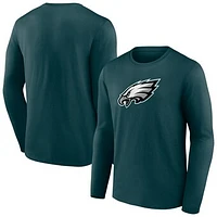 Men's Fanatics Midnight Green Philadelphia Eagles Primary Logo Long Sleeve T-Shirt