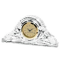 Gold Miami University RedHawks Crystal Table Clock