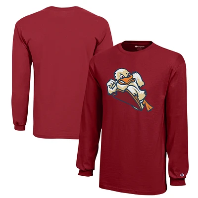 Youth Champion Stevens Red Institute of Technology Ducks Jersey Long Sleeve T-Shirt