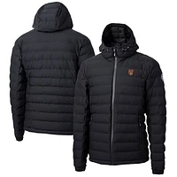 Men's Cutter & Buck  Black Tuskegee Golden Tigers Mission Ridge Repreve Eco Insulated Puffer Full-Zip Jacket