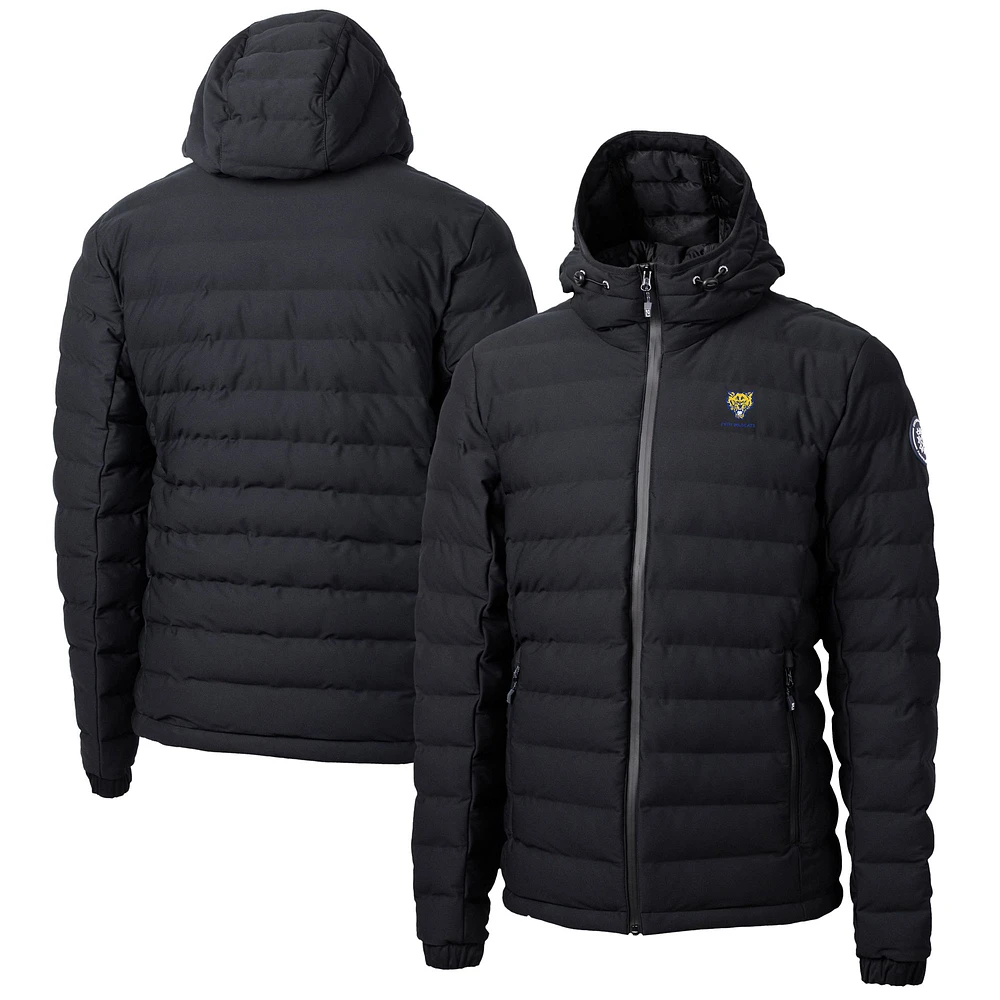 Men's Cutter & Buck Black Fort Valley State Wildcats Mission Ridge Repreve Eco Insulated Puffer Full-Zip Jacket