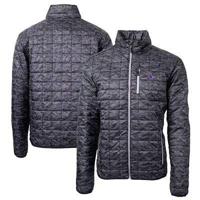 Men's Cutter & Buck  Black Louisiana Tech Bulldogs Rainier Primaloft Eco Full-Zip Hooded Jacket