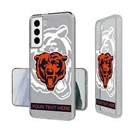 Chicago Bears Personalized Tilt Design Galaxy Clear Case