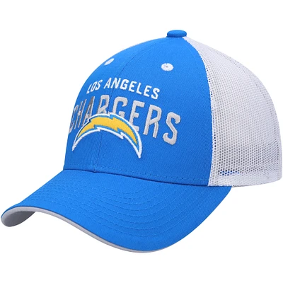 Youth Powder Blue/White Los Angeles Chargers Core Lockup Adjustable Hat