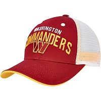 Youth Burgundy/White Washington Commanders Core Lockup Adjustable Hat