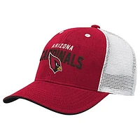 Preschool Cardinal/White Arizona Cardinals Core Lockup Meshback Trucker Snapback Hat