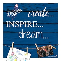 Los Angeles Dodgers 18'' x 18'' Create Inspire Dream Sign