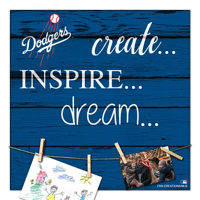 Los Angeles Dodgers 18'' x 18'' Create Inspire Dream Sign