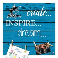 Miami Marlins 18'' x 18'' Create Inspire Dream Sign