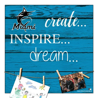 Miami Marlins 18'' x 18'' Create Inspire Dream Sign
