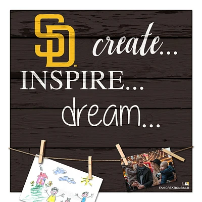 San Diego Padres 18'' x 18'' Create Inspire Dream Sign