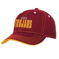 Youth Cardinal USC Trojans Old School Slouch Adjustable Hat