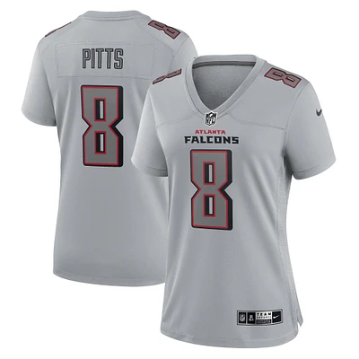 Women's Nike Kyle Pitts Gray Atlanta Falcons Atmosphere Fashion Game Jersey