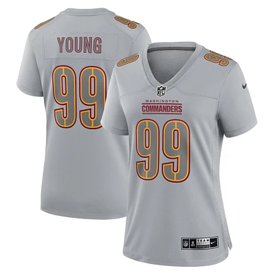 Women's Nike Chase Young Gray Washington Commanders Atmosphere Fashion Game Jersey