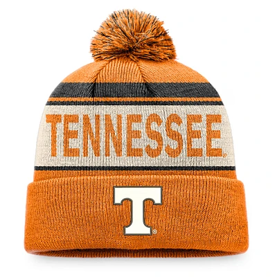 Men's Top of the World Tennessee Orange Tennessee Volunteers Prime Cuffed Knit Hat with Pom