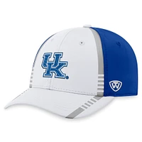 Men's Top of the World White/Royal Kentucky Wildcats Iconic Flex Hat