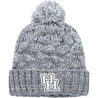 Women's Top of the World Heather Gray Houston Cougars Arctic Cuffed Knit Hat with Pom