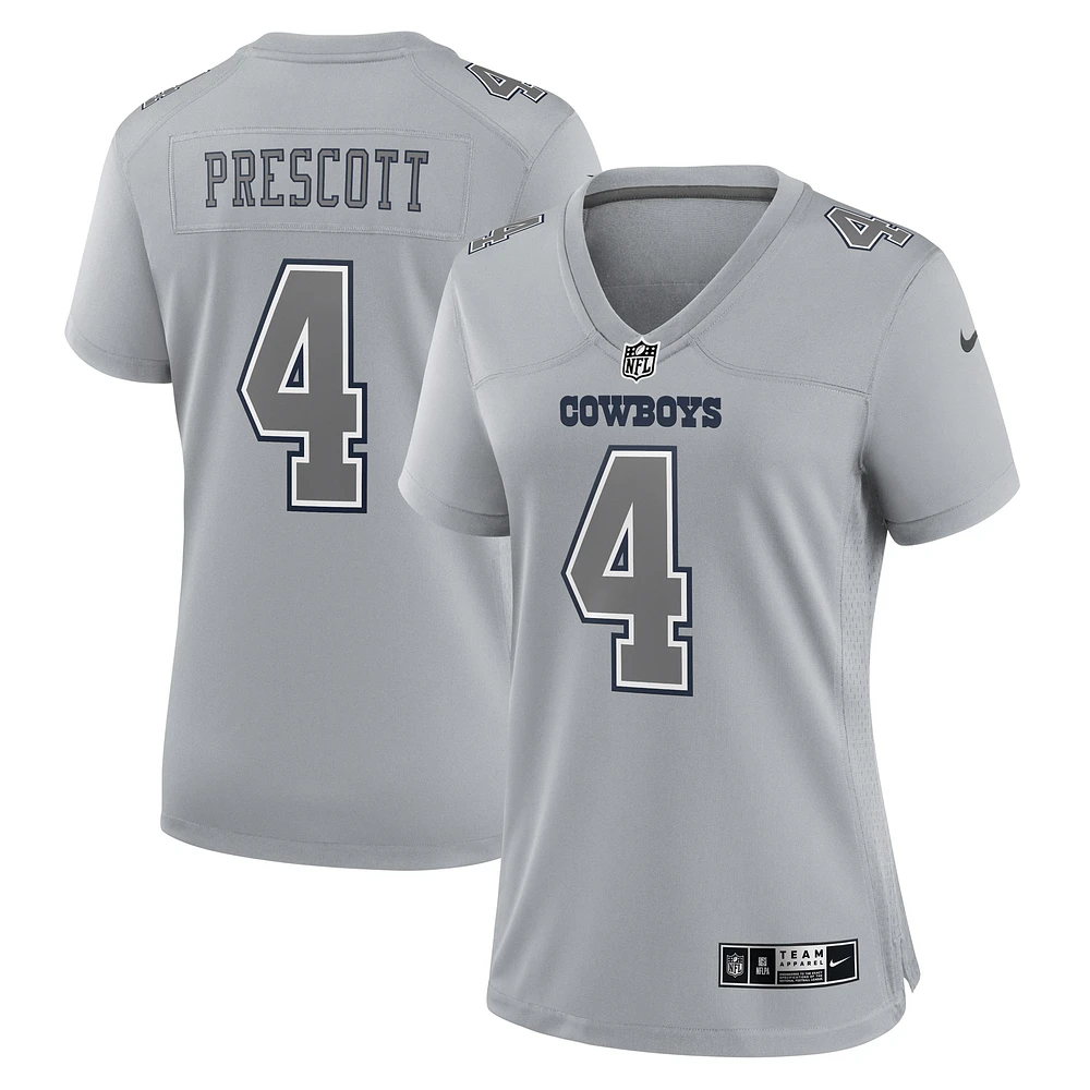 Women's Nike Dak Prescott Gray Dallas Cowboys Atmosphere Fashion Game Jersey